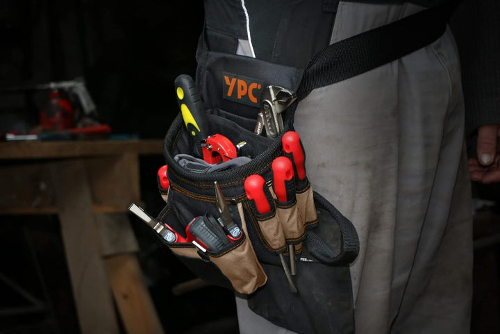 YPC Presto Werkzeug Gürteltasche XL – Werkzeuggürtel, Arbeitsgürtel, wasserfeste Werkzeugtasche mit