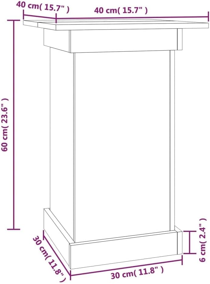 vidaXL Blumenständer, Pflanzenständer Blumenhocker Holzrahmen, Blumensäule für Flur Garten Hochzeit,