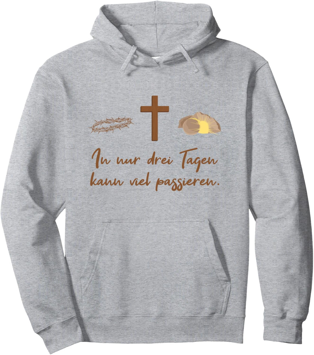 Kirche Auferstehung Ostern Glaube Jesus Kreuz Christen Pullover Hoodie