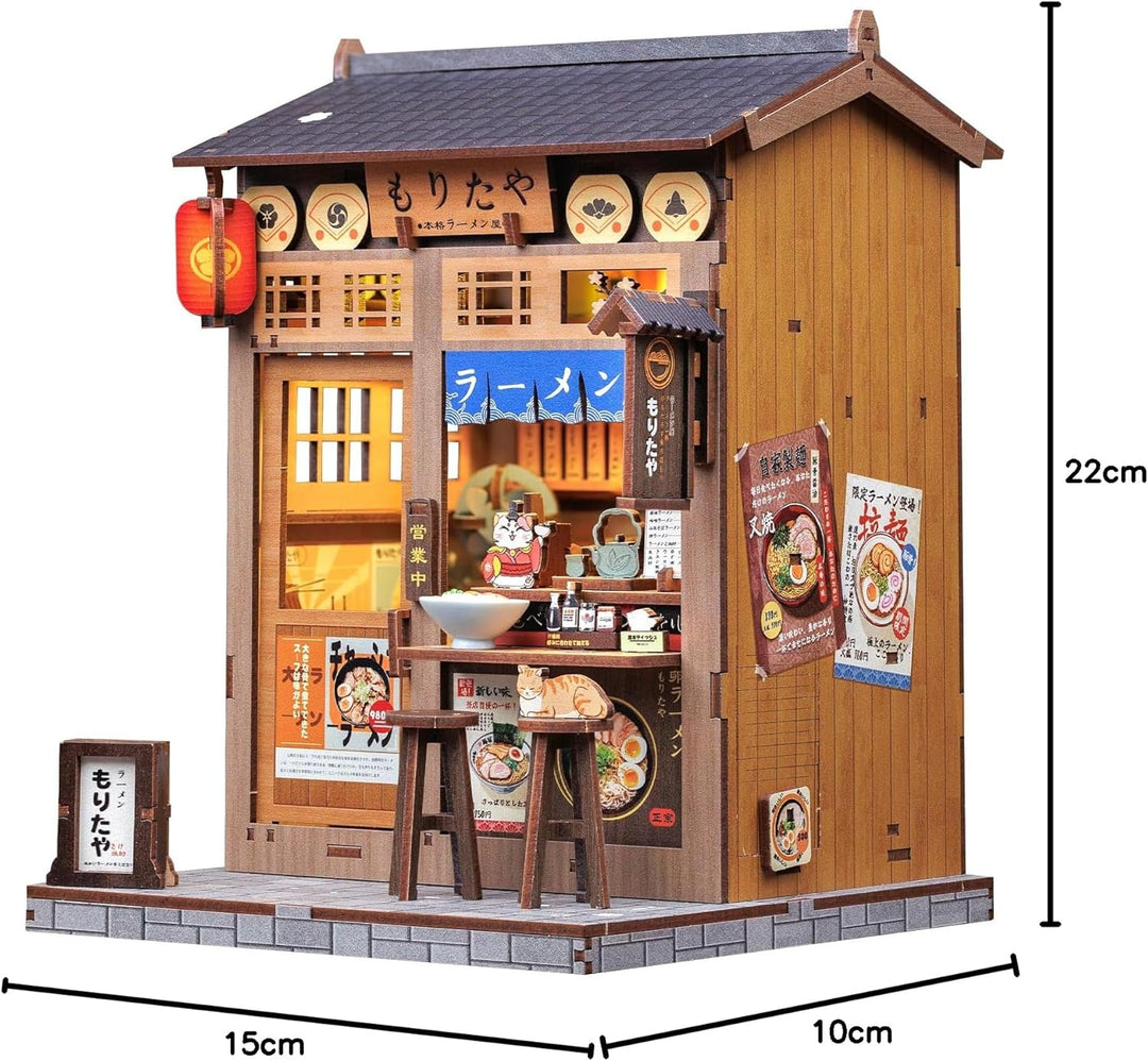 CUTEBEE Book Nook Kit – DIY Puppenhaus Häuser, Miniatur Haus Selber Bauen für Erwachsene mit LED-Bel