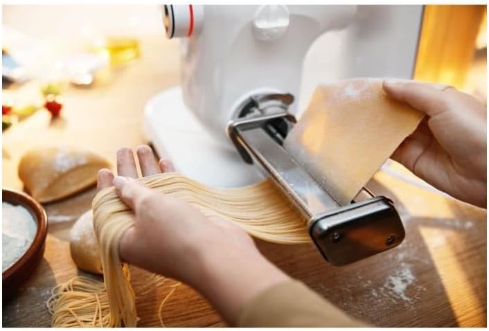 Bosch Pastawalze Spaghetti MUZ5NV3, Pastawalze für Spaghetti, Nudelvorsatz, 1,6mm, Edelstahl, passen
