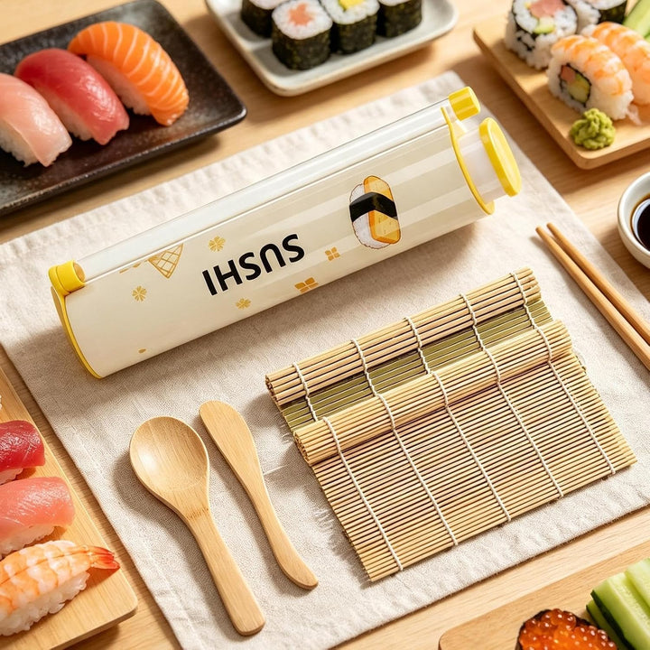 Generisch Sushi Maker Lebensmittelecht, antihaft, tragbar, mit | Reisballformer Sushi-Rollen-Set Für