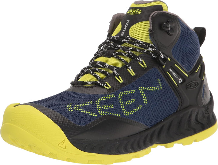 KEEN Herren Nxis Evo Mid Waterproof Wanderstiefel 42.5 EU Black Evening Primrose, 42.5 EU Black Even