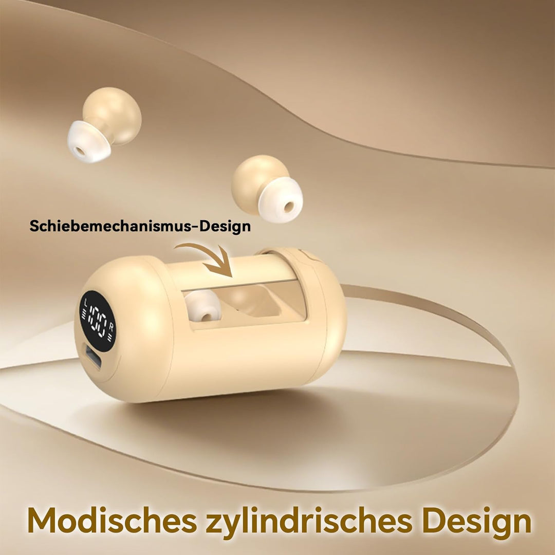 Mini Kopfhörer Kabellos Bluetooth Klein zum Schlafen Unsichtbar In Ear Schlaf Bluetooth Seitenschläf
