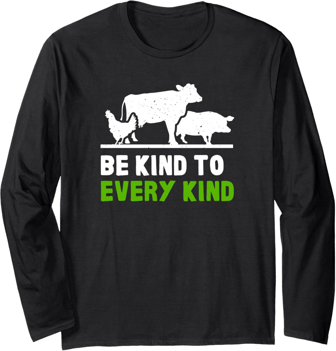 Tierschützer Vegan Vegetarier Ernährung Kochen Grün Küche Langarmshirt