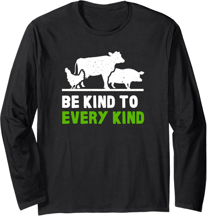 Tierschützer Vegan Vegetarier Ernährung Kochen Grün Küche Langarmshirt