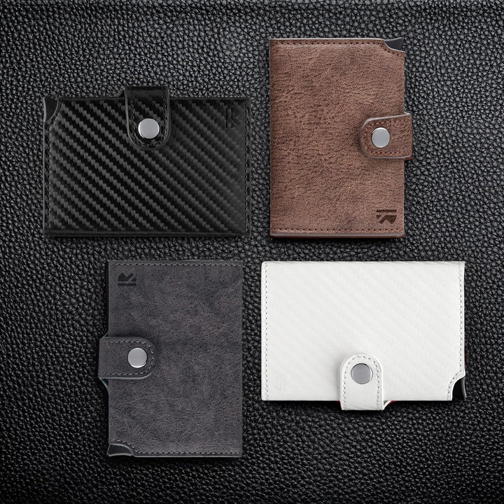 BEWMER 2 Shielded | Herren und Damen Slim Wallet mit RFID-Schutz Anti-Cloning | Kartenetui mit Münzf