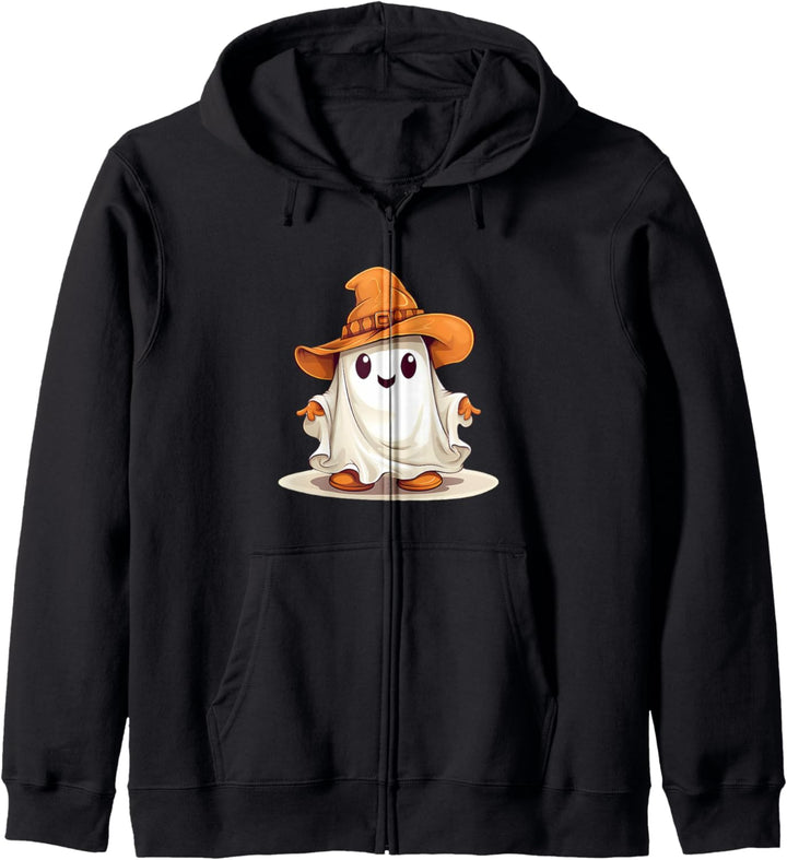 Halloween Kostüm Kinder Gespenst mit Cowboyhut Kapuzenjacke