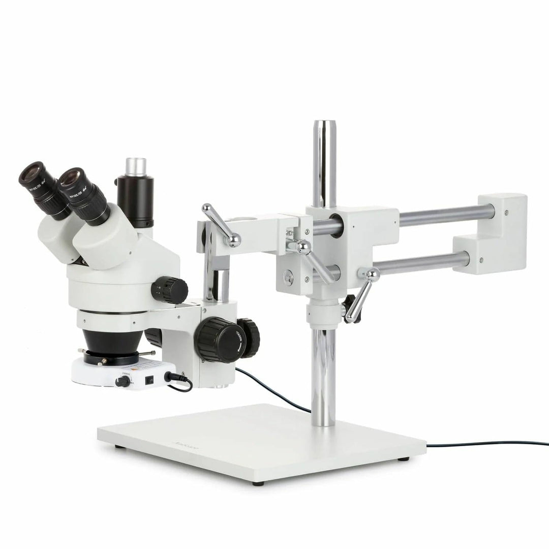 AmScope SM-4TZ-80S Industrielle Inspektion Trinokulares Zoom-Stereomikroskop mit 80 LED-Licht, 3.5X-