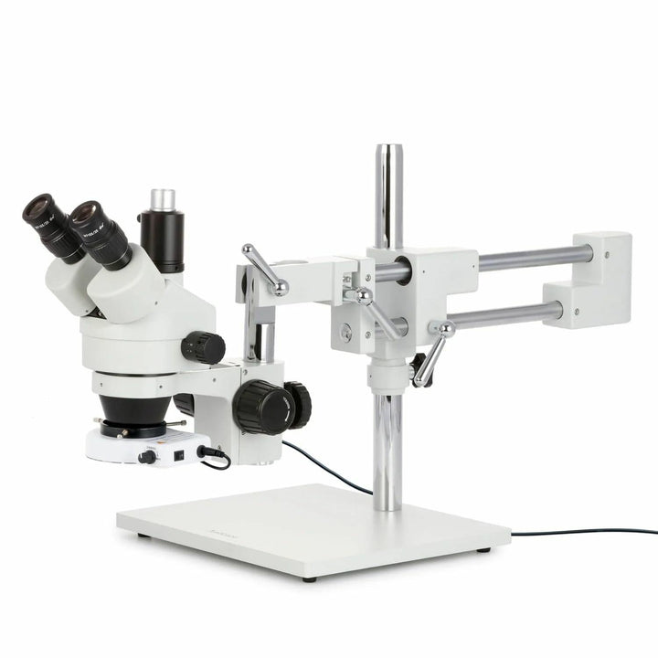 AmScope SM-4TZ-80S Industrielle Inspektion Trinokulares Zoom-Stereomikroskop mit 80 LED-Licht, 3.5X-