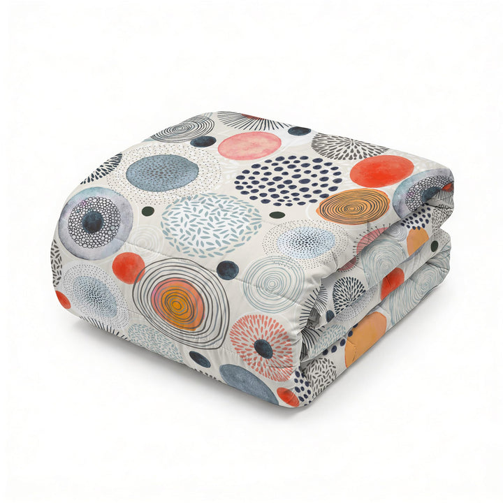 Fantasy Estivo Doubleface Sommersteppdecke, 170x270cm, Acquerello, Microfiber, Einzeln Acquerello Ei