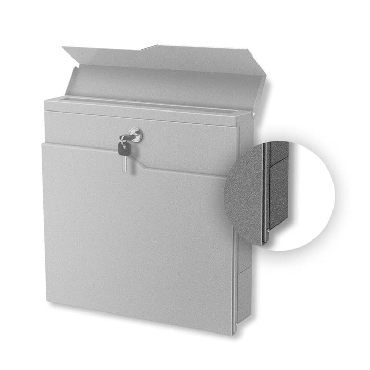 Metzler® Briefkasten Abdeckung für Zeitungsfach mit Selbstklebender Montage und beidseitiger Verwend
