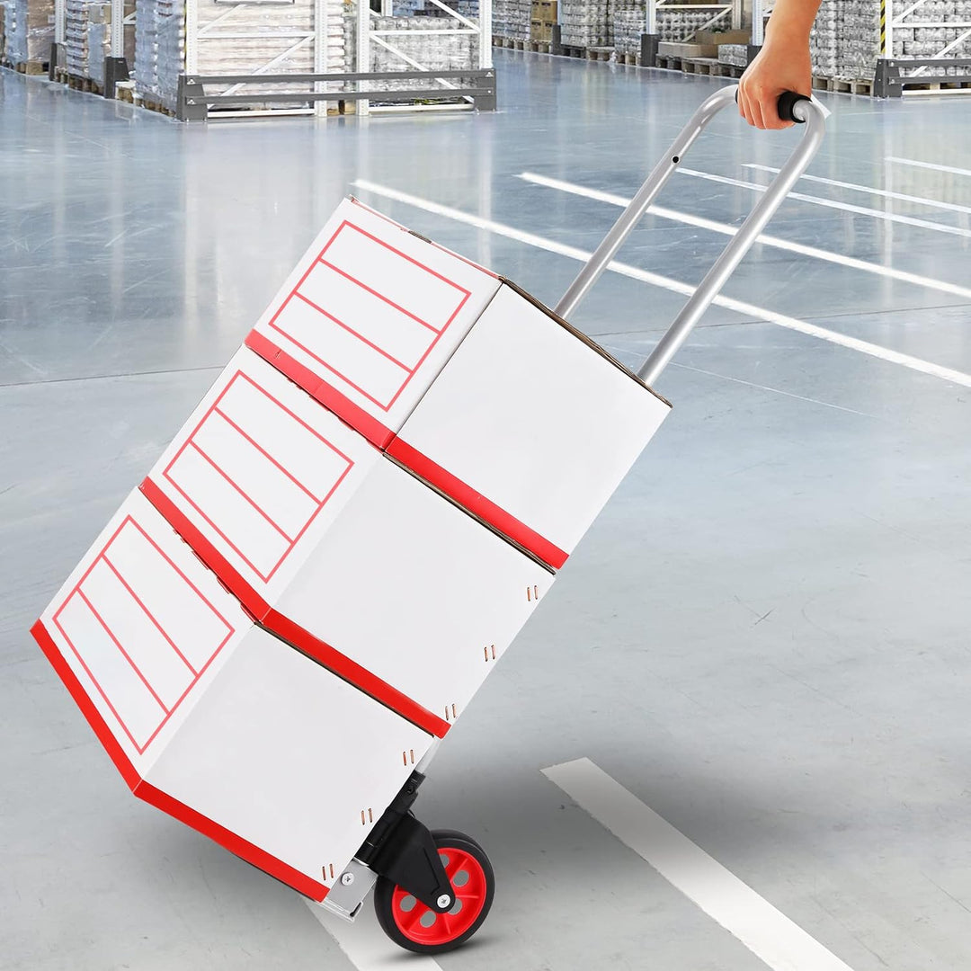COOCHEER Aluminium-Sackkarre, zusammenklappbarer Gepäckträger, ideal für Industrie und Haushalt, max
