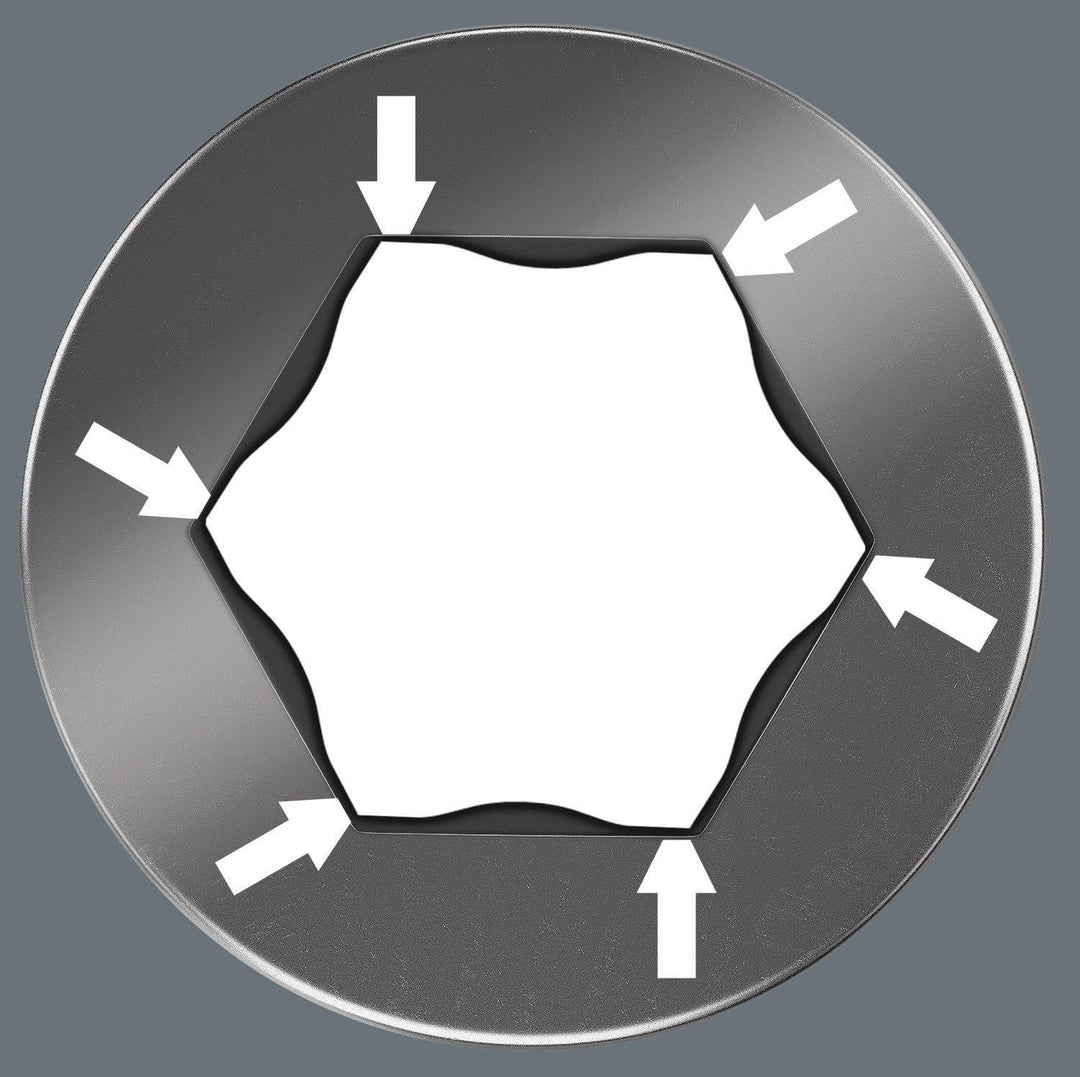 WERA Bit-Check 7 Hex-Plus 1 Sechskant 7-teilig, 1 Stück,056168