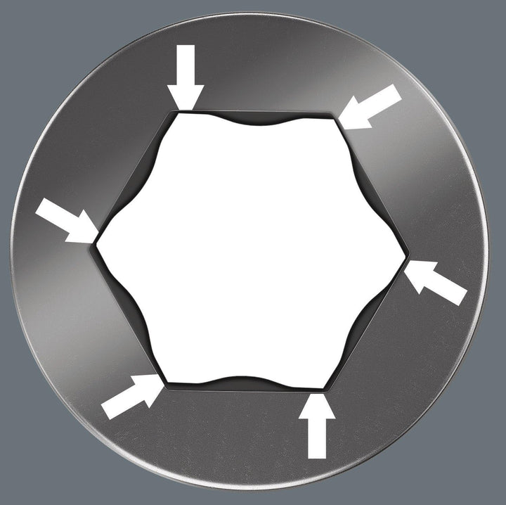 WERA Bit-Check 7 Hex-Plus 1 Sechskant 7-teilig, 1 Stück,056168