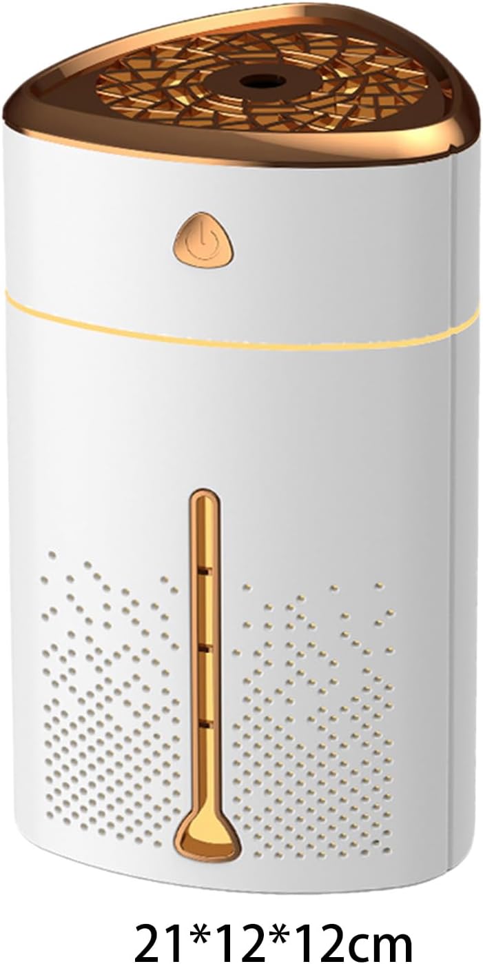 Luftbefeuchter für Schlafzimmer mit 7 Farben LED, 1L Top-Fill, 8h Laufzeit, USB, Aroma Diffusor, Coo