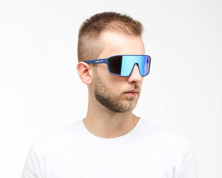 Unisex Daft Sonnenbrille, Rubber Blue