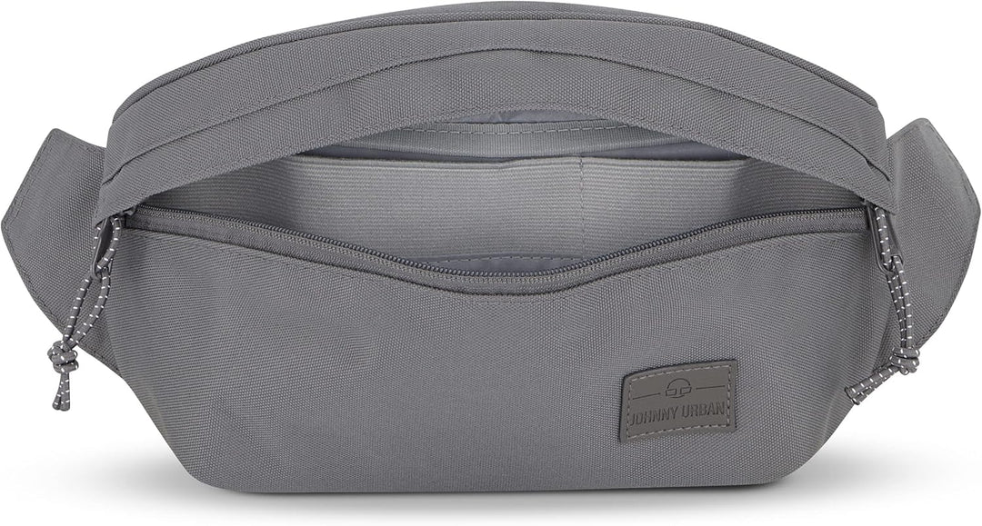 JOHNNY URBAN Bauchtasche Damen &amp; Herren Grau - Tom - Gürteltasche Mit Flexiblem Gurt für Festival -