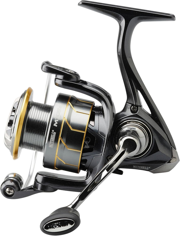 Mitchell MX Surf Salzwasser-Spinnrolle – leichte, Starke Angelrolle mit reibungsloser Rotation, 10 K