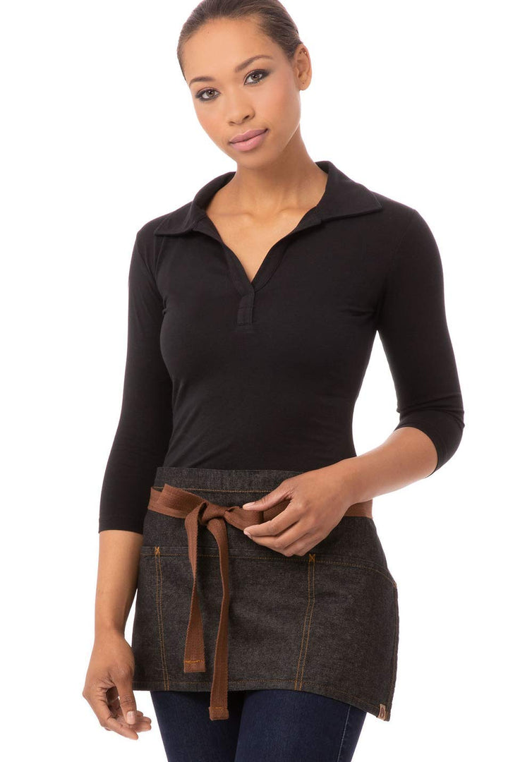 Chef Works Unisex Memphis Kellnerin Schürze Taillenschürze, Schwarz, Einheitsgrösse Schwarz Memphis,