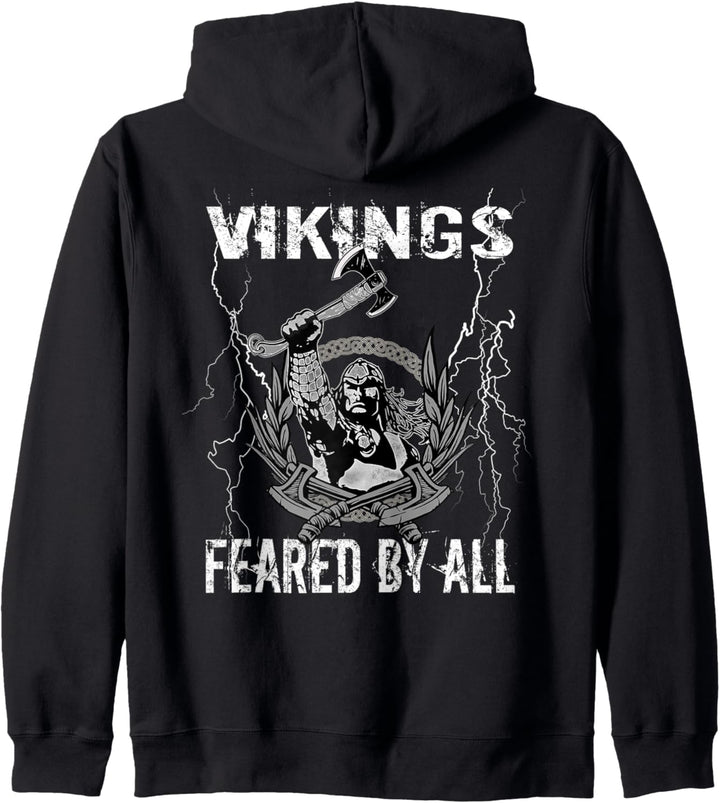 Wikinger Krieger Nordmann Walhalla Odin Wodan Thor Germanen Kapuzenjacke