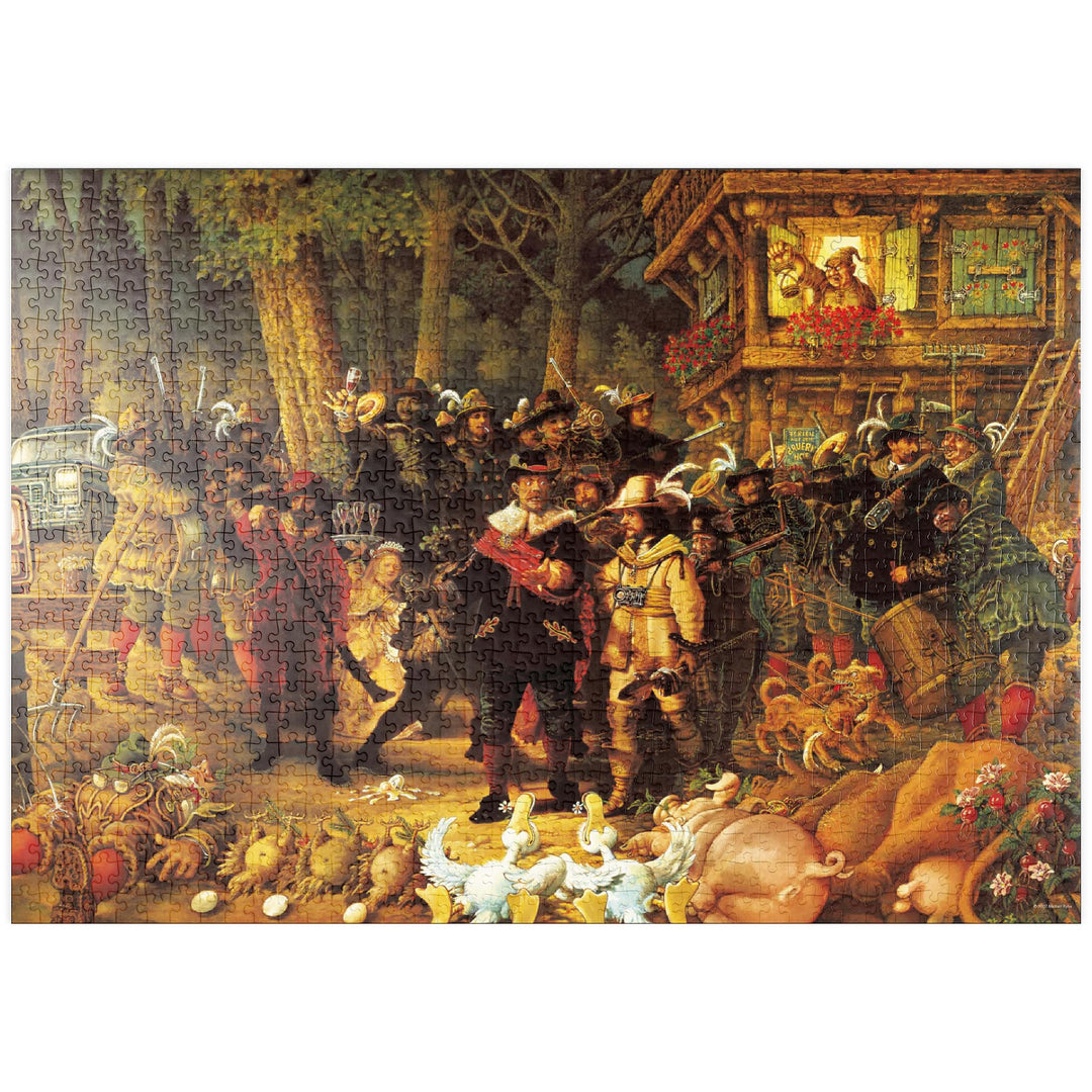 Rembrandt - Michael Ryba - Cartoon Classics - Premium 1000 Teile Puzzle - MyPuzzle Sonderkollektion