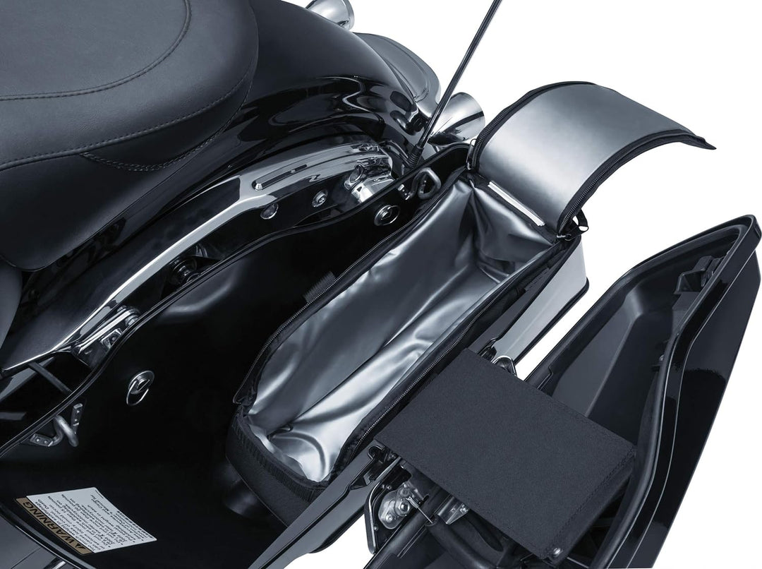 Kuryakyn Motorrad-Satteltasche mit Flaschenöffner, isoliert, für 18 Dosen oder 12 Flaschen, Schwarz,