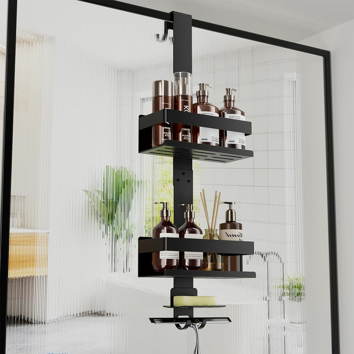 Laimew Duschablage ohne Bohren Badezimmer Organizer, Badregal Duschregal ohne Bohren, Duschablage zu