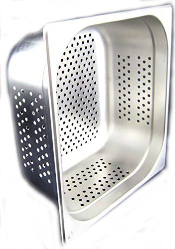 airbrush-city GN 2/3 Gastronormbehälter GN-Behälter Edelstahl 9,5 Liter Tiefe 150mm gelocht