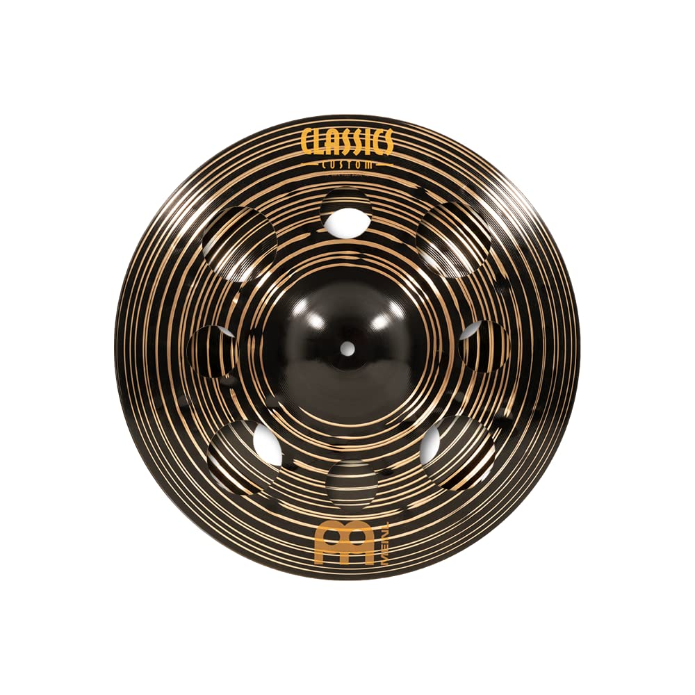 Meinl Cymbals Classics Custom Dark Trash Stack 16 Zoll (Video) Schlagzeug Becken (40,64cm) B12 Bronz