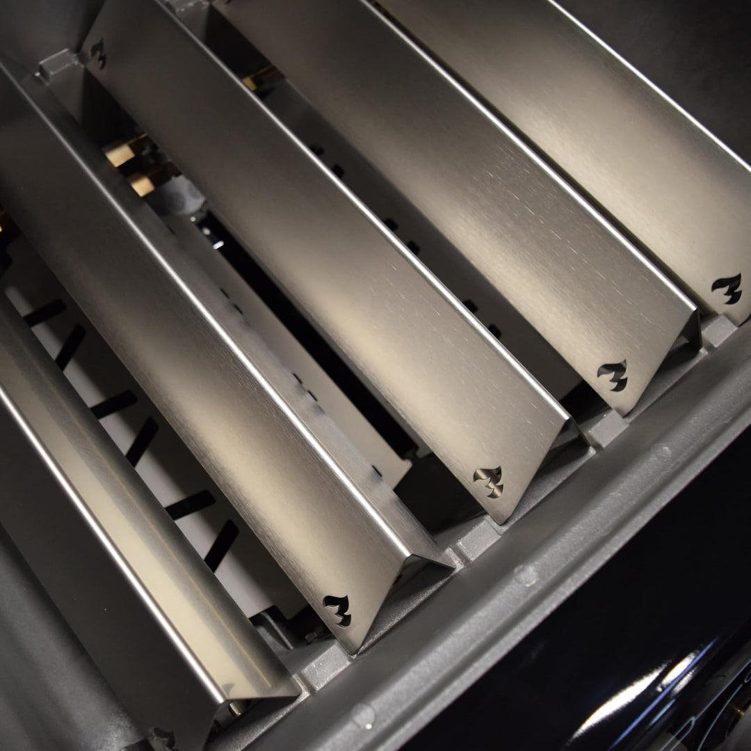 Grillrost.com Das Original Edelstahl Aromaschienen Set für Weber Spirit & Spirit II - 300er Baureihe
