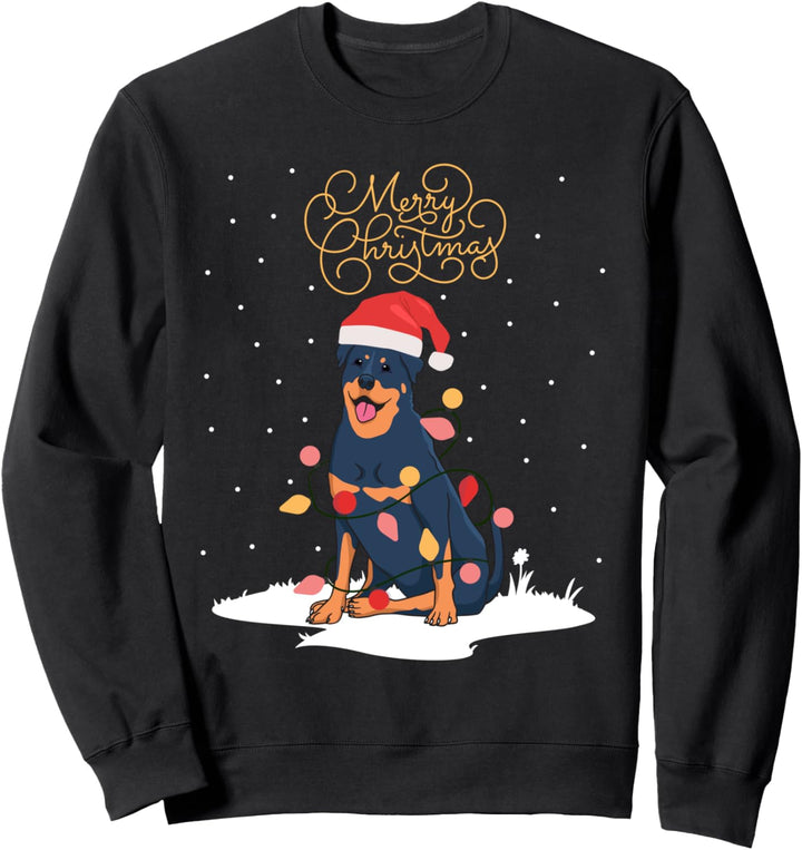Rottweiler Merry Christmas Rotti Xmas Rottweiler Weihnachts Sweatshirt