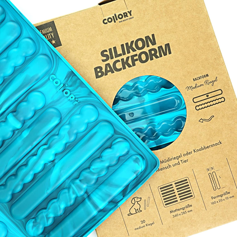 Collory Silikon Backmatte medium Riegel (16 cm), Knabberstangen, Kaustangen als Hundekeks, Sticks, B
