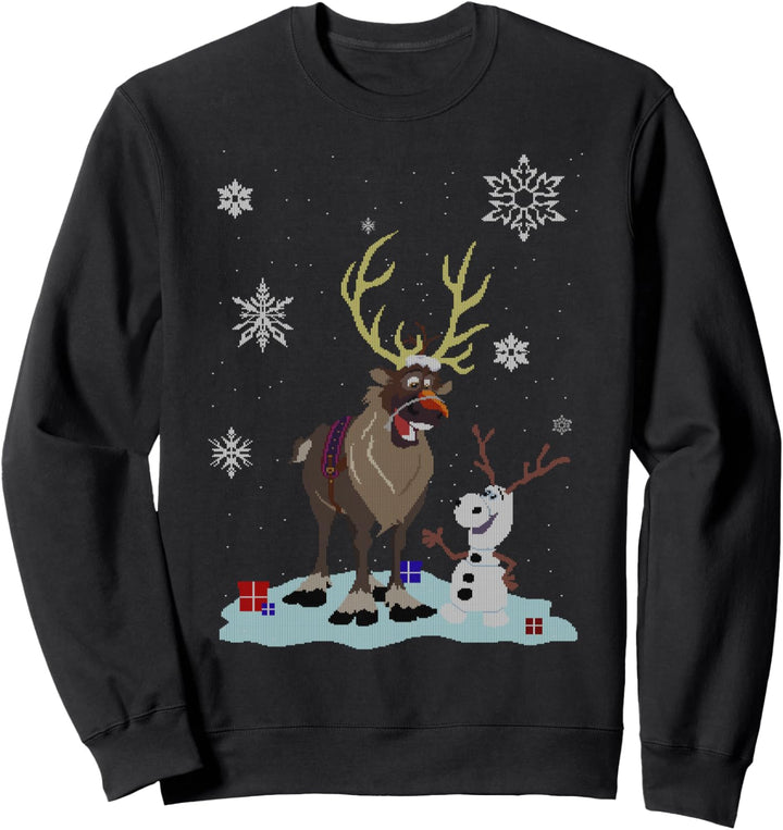 Disney Frozen Olaf And Sven Snowfall Friends Sweatshirt