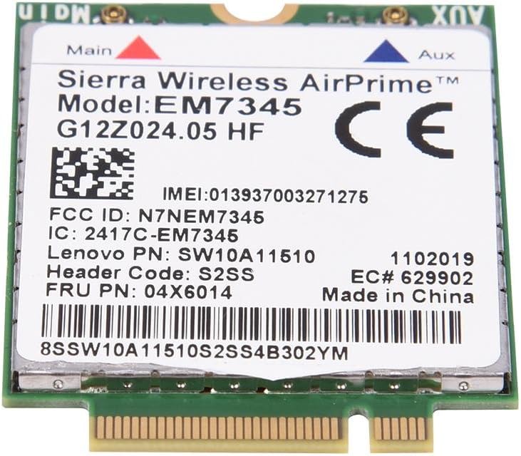 Bewinner EM7345 Modulkarte, 04X6014 4G LTE WWAN Kartenmodul für Thinkpad X250, X1C, W550, T450, X240