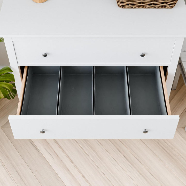 4x Organizer für Hemnes Kommode, Unterteilung für Schublade, 42 x 20,5 x 13cm, ideal für T-Schirts,
