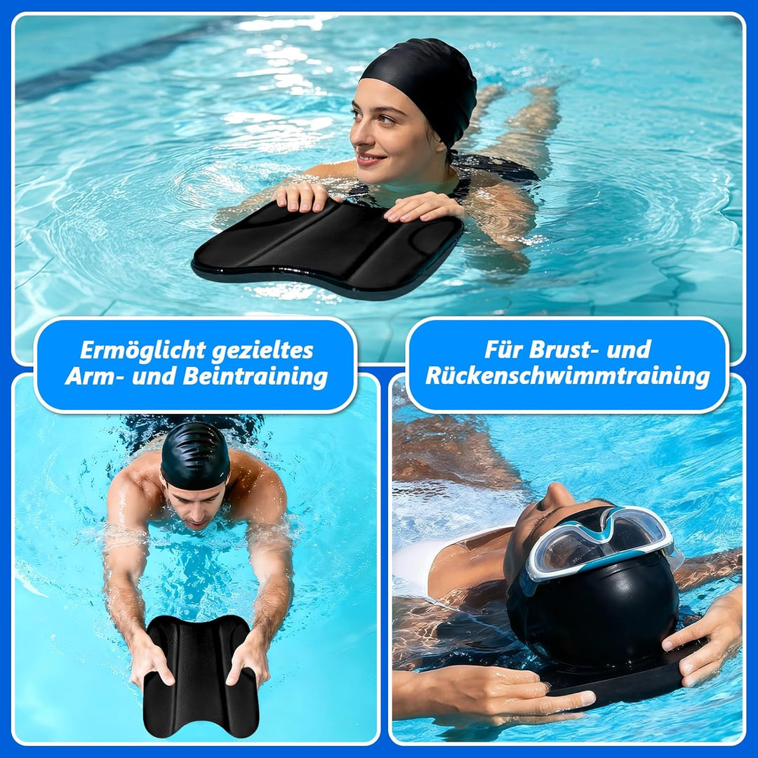 Pull Kick Schwimmbrett Kinder & Erwachsene, Swim Training Tool 2-in-1 Floating Aid for Competitive S