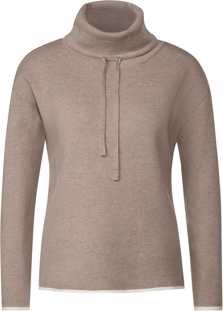STREET ONE Damen A302491 Strickpullover 42 Gentle Blue Melange, 42 Gentle Blue Melange