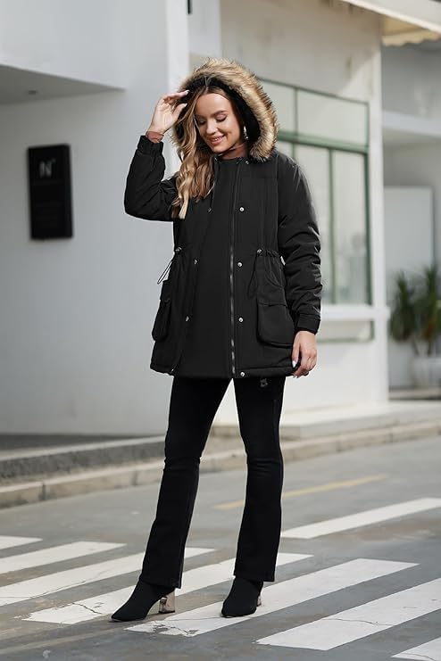 Maacie Umstandsmode Winter Tragejacke Für Mama Und Baby Maternity &amp; Baby Wear 3in1 Winterjacke Schwa