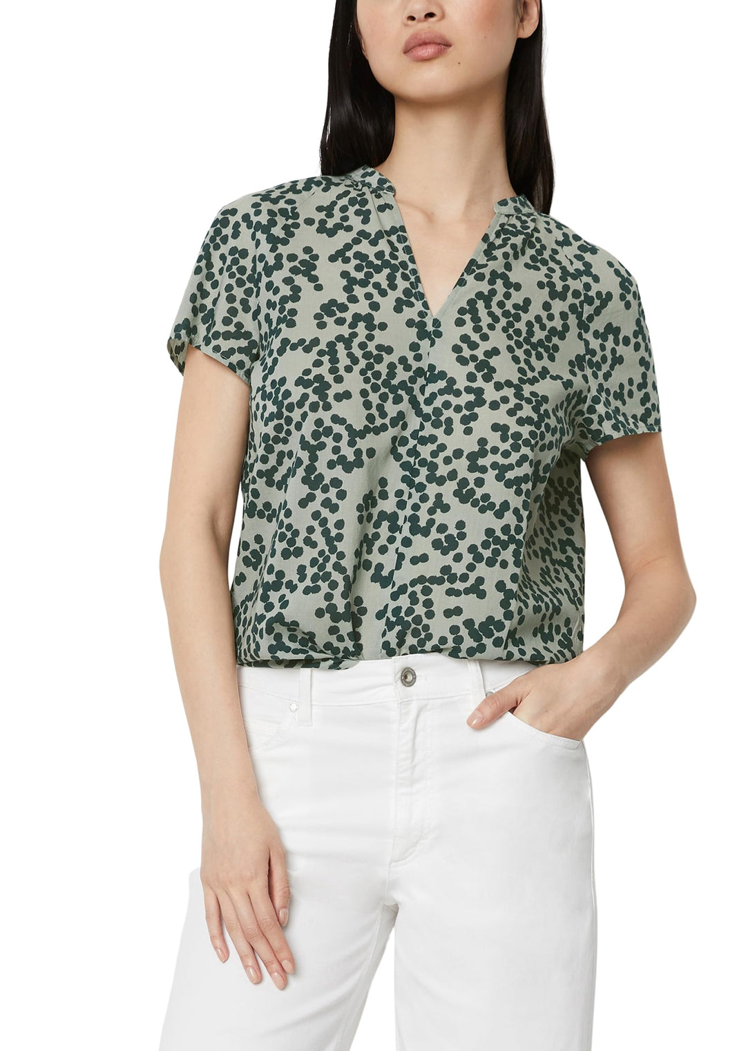 Marc O'Polo Damen Shirts Short Sleeve Blouse 34 G21, 34 G21