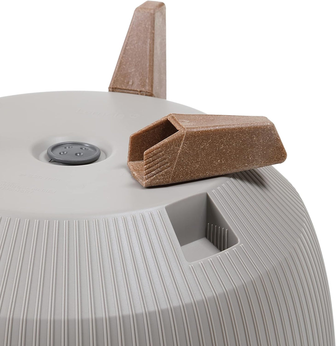 MELTOM Blumentopf Schale mit Füssen Einsatz Kräutertopf Übertopf Pflanzschale Eco Recycled (Weiss, L