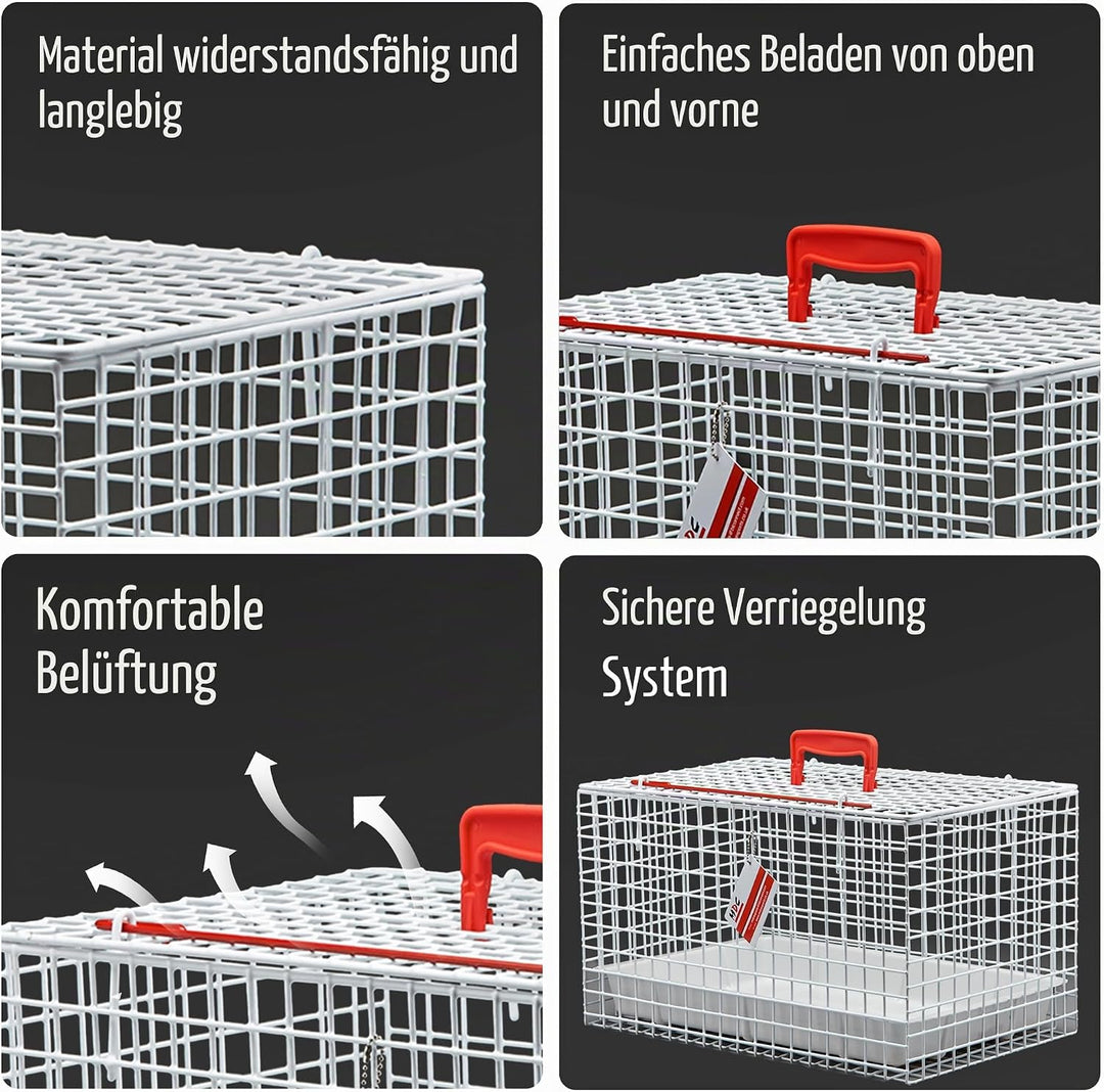 MDC P236-350 Cat Carrying Basket White Katzenkorbträger Weiss, Weiss