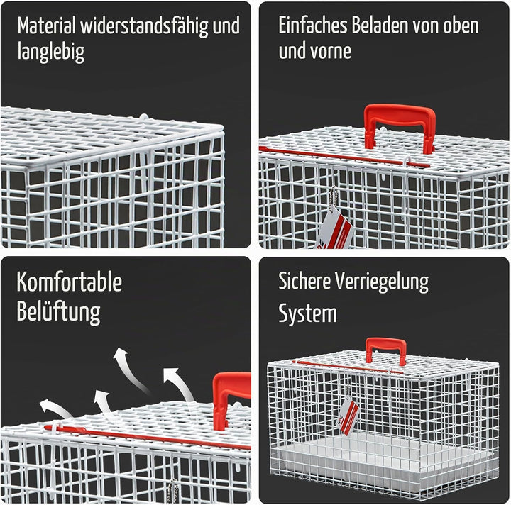 MDC P236-350 Cat Carrying Basket White Katzenkorbträger Weiss, Weiss
