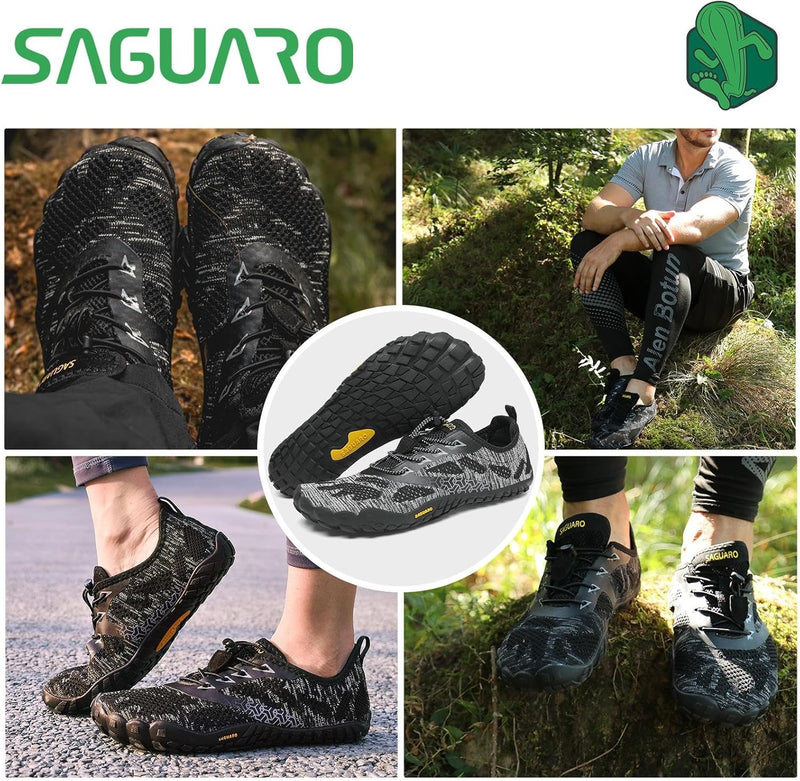 SAGUARO Unisex Barfussschuhe Traillaufschuhe Schnell Trocknend Wassersportschuhe, Gr. 36-47 36 EU On