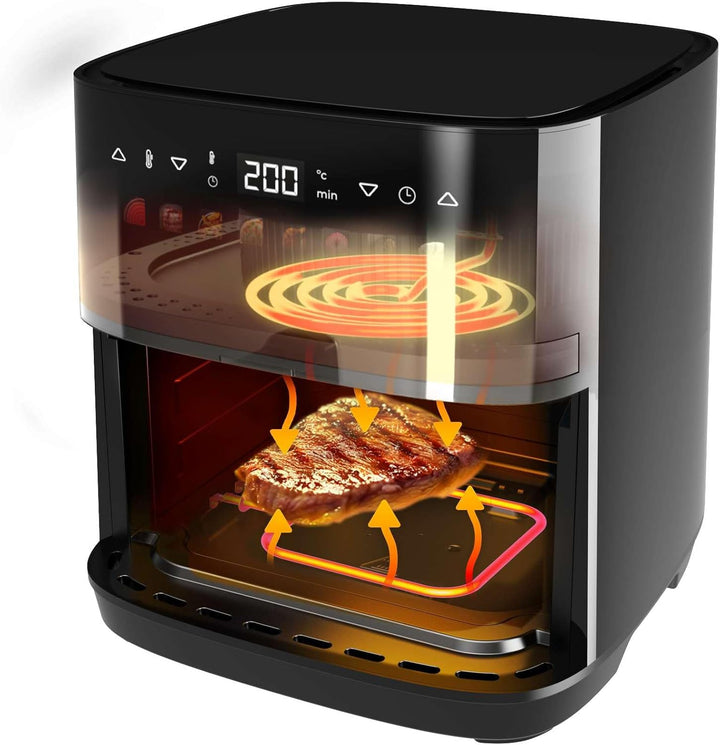 Cecotec Cecofry&Grill Duoheat 8000 Luftfritteuse mit Doppelgrill, Air Fryer, 8 l, 2.200 W, perfekte