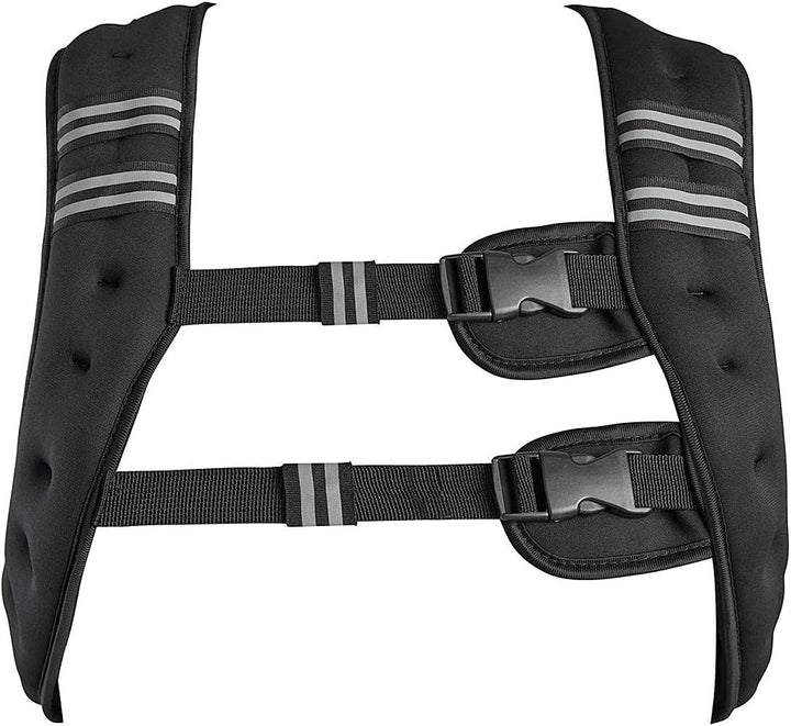Gewichtsweste 10 KG, X-Style Laufweste, Trainingsweste für Gewichtheben, Schwarz, Lycra-Stoff, für K
