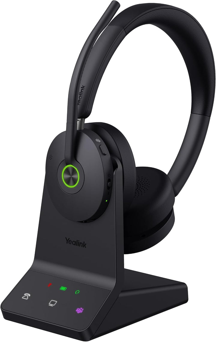 Yealink WH68 DECT & Bluetooth kabelloses Dual Headset | Unified Communication| mit Workstation WH68