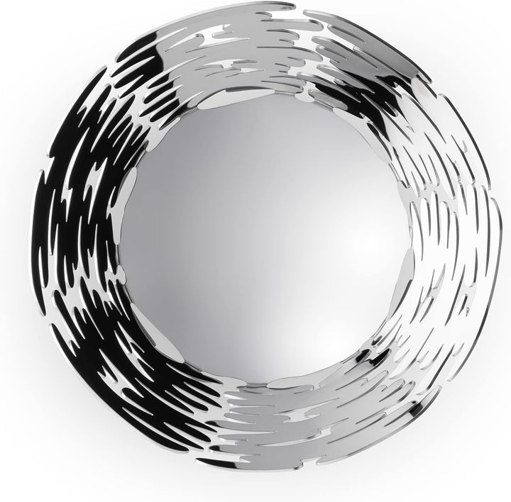 Alessi Barket BM10/21 - Design Korbschale mit durchgebrochener Verzierung, 18/10 Edelstahl, 21 cm
