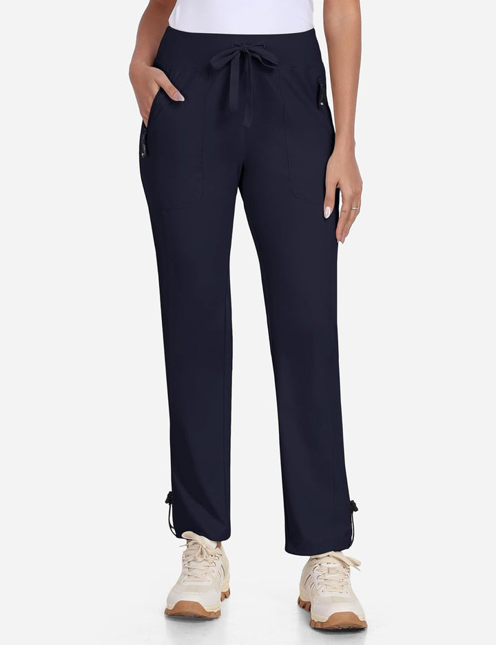 MoFiz Wanderhose Damen Leichte Cargohose Atmungsaktiv Trekkinghose Workout Wasserdicht Winddicht Cas