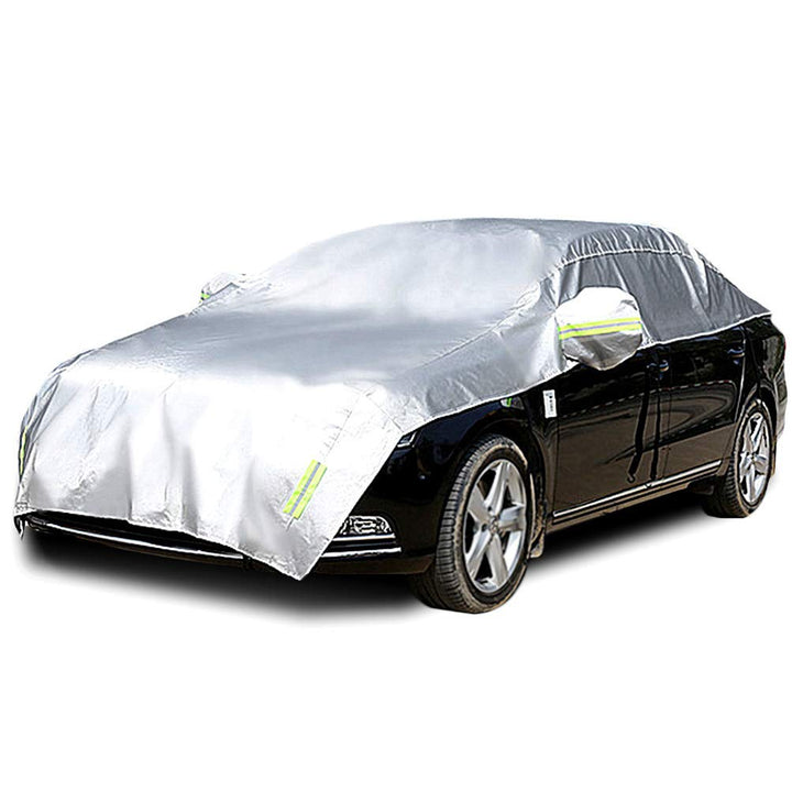 Konnfeir Halbgarage für Auto Abdeckplane Winter Sommer Autoabdeckung wasserdicht Auto halbgarage Sta